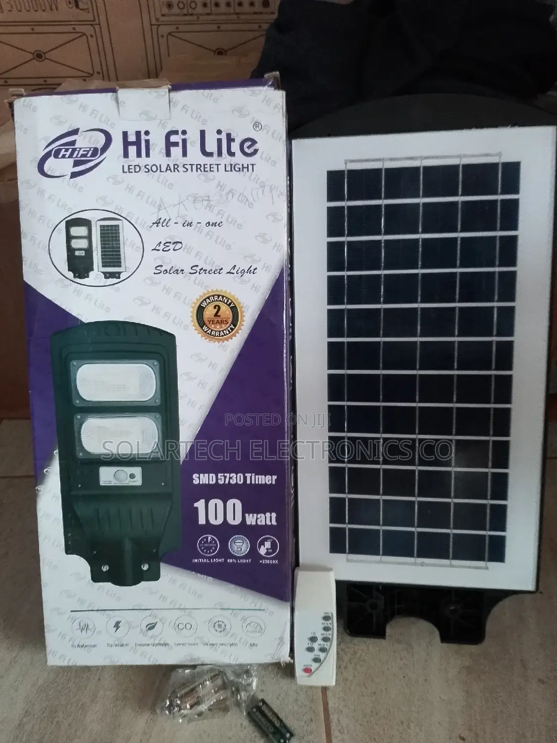 100w Hi Fi Lite Led Solar Street Lights