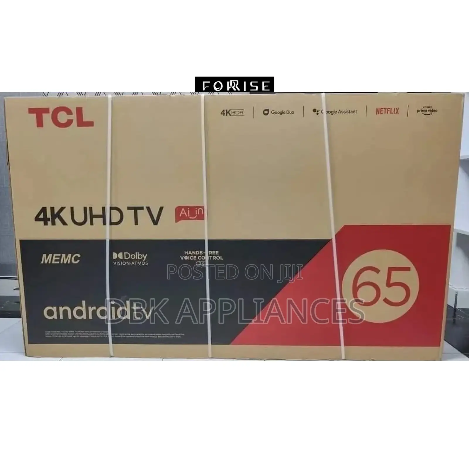 TCL 65inch Real Uhd Smart TVS Available