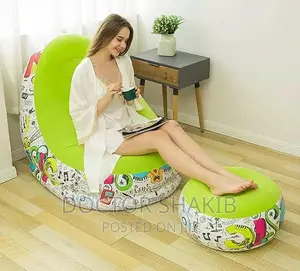 2pcs/ Set Lazy Sofa Inflatable Folding Sofa Bed
