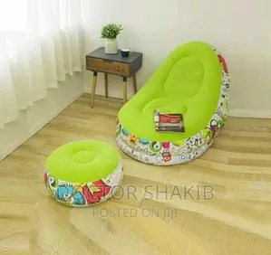 2pcs/ Set Lazy Sofa Inflatable Folding Sofa Bed