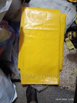 5by6 Metres Strong Heavy Duty Yellow Tarpaulins