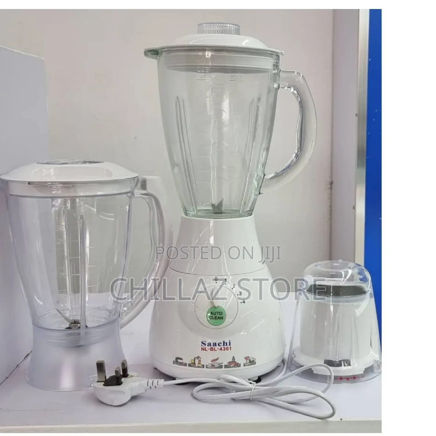 3in1 Saachi Electric White Blender.