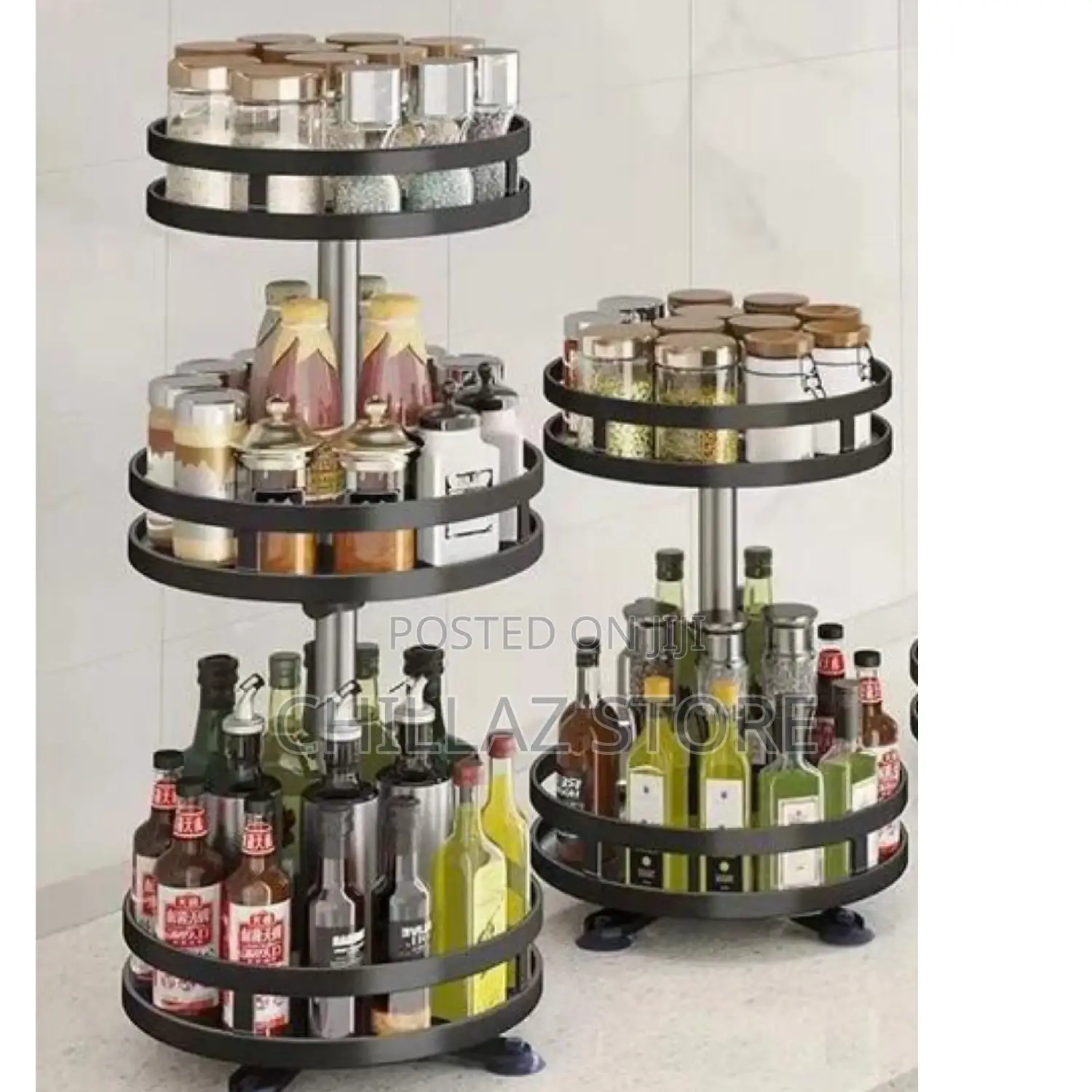 3 Tier 360° Rotating Spice Rack.