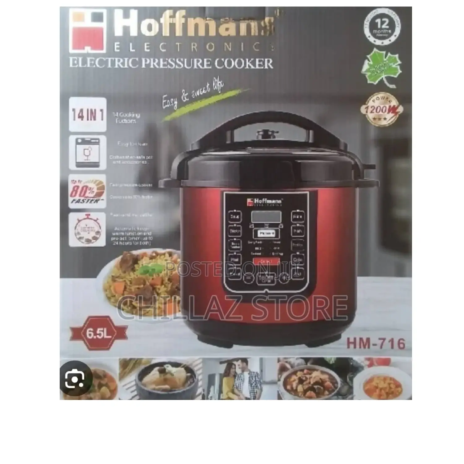 6.5L Hoffman Electric Pressure Cooker.