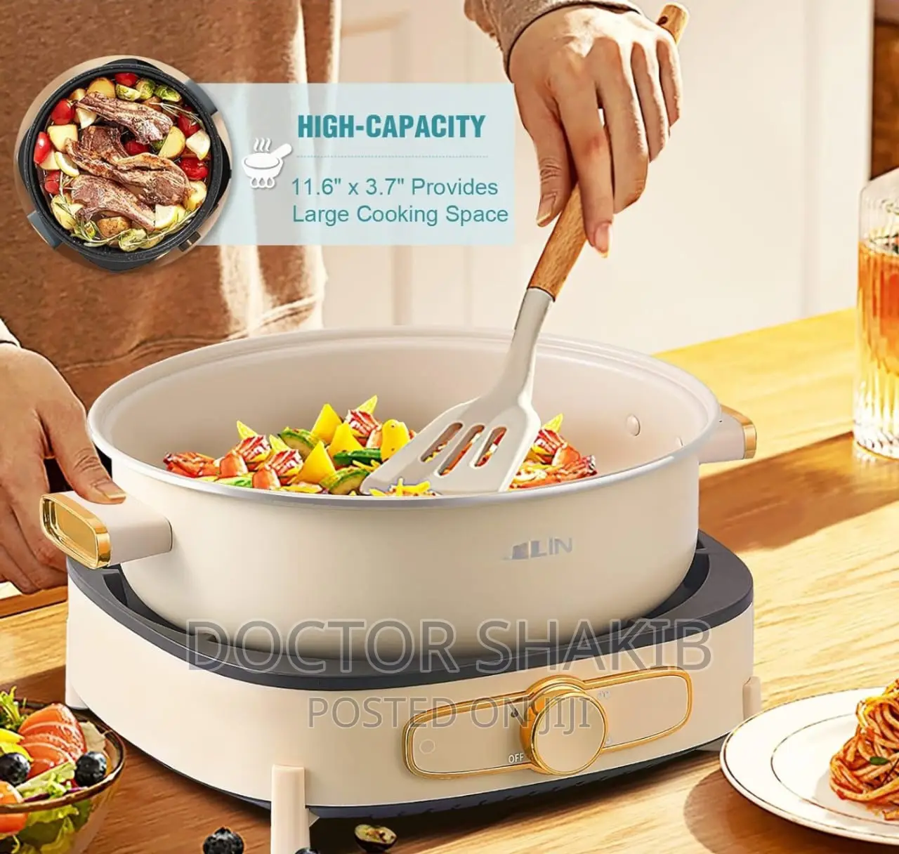Non-stick Electric Grill And Mini Hot Pot