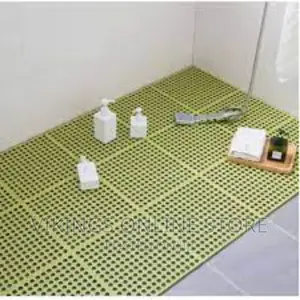 4pcs Interlocking Non Slip Bathroom Floor Tiles Rubber Mat