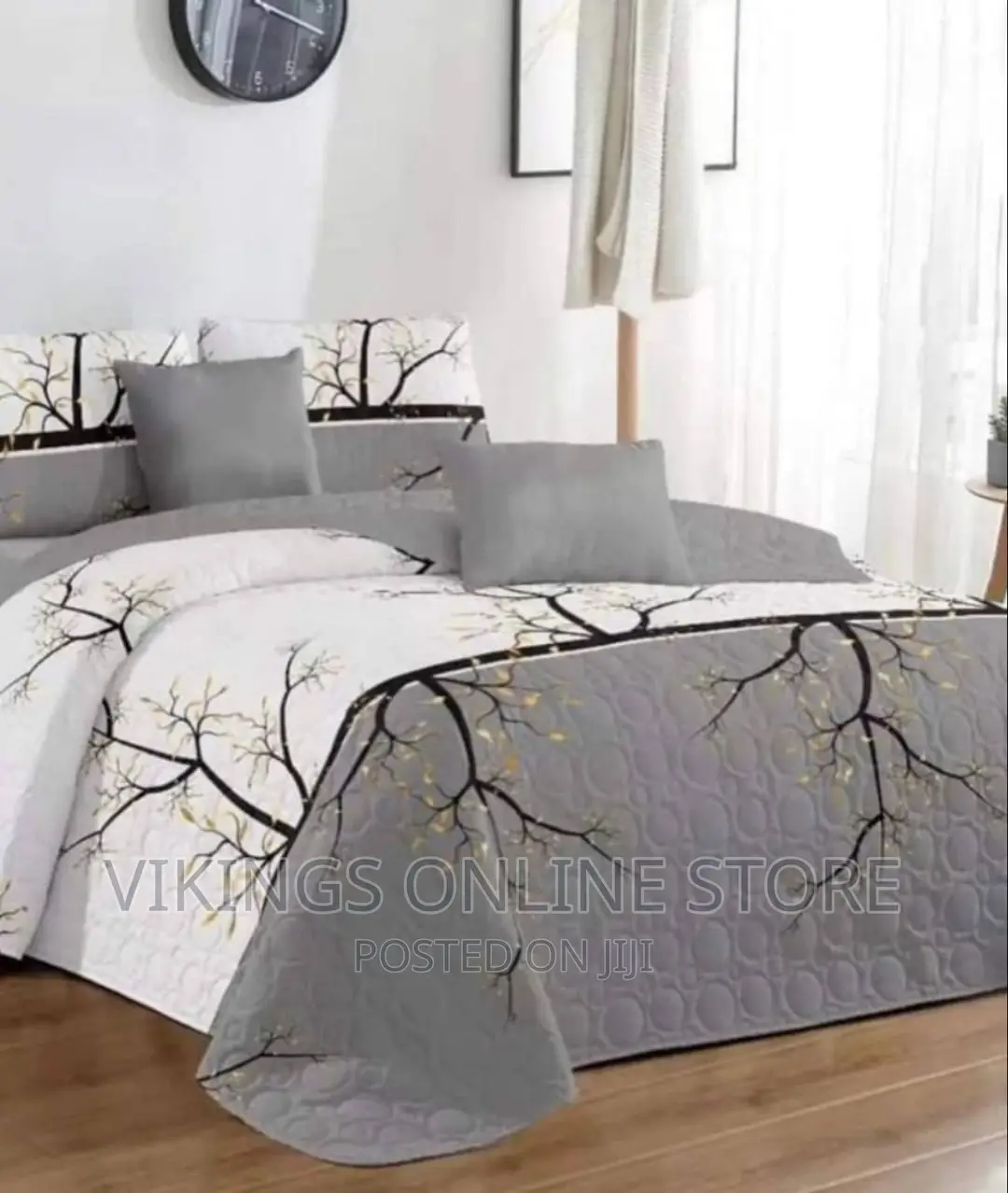 6*6 Duvet Cover- Grey White