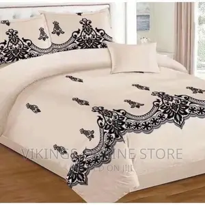 4 PCS Bed Cover Cotton Bedding Set – Multicolour