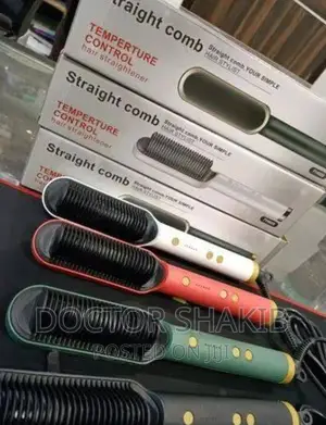 Men Women Curling Hair Straightener Comb