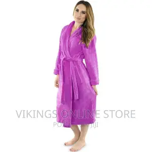 Cotton Bathrobe – Purple