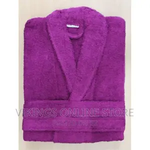 Cotton Bathrobe – Purple