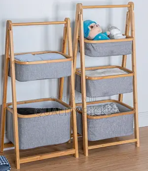 Portable Wooden Laundry Basket