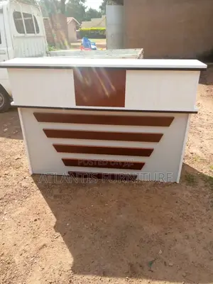 White Executive Reception Desk (120cm)