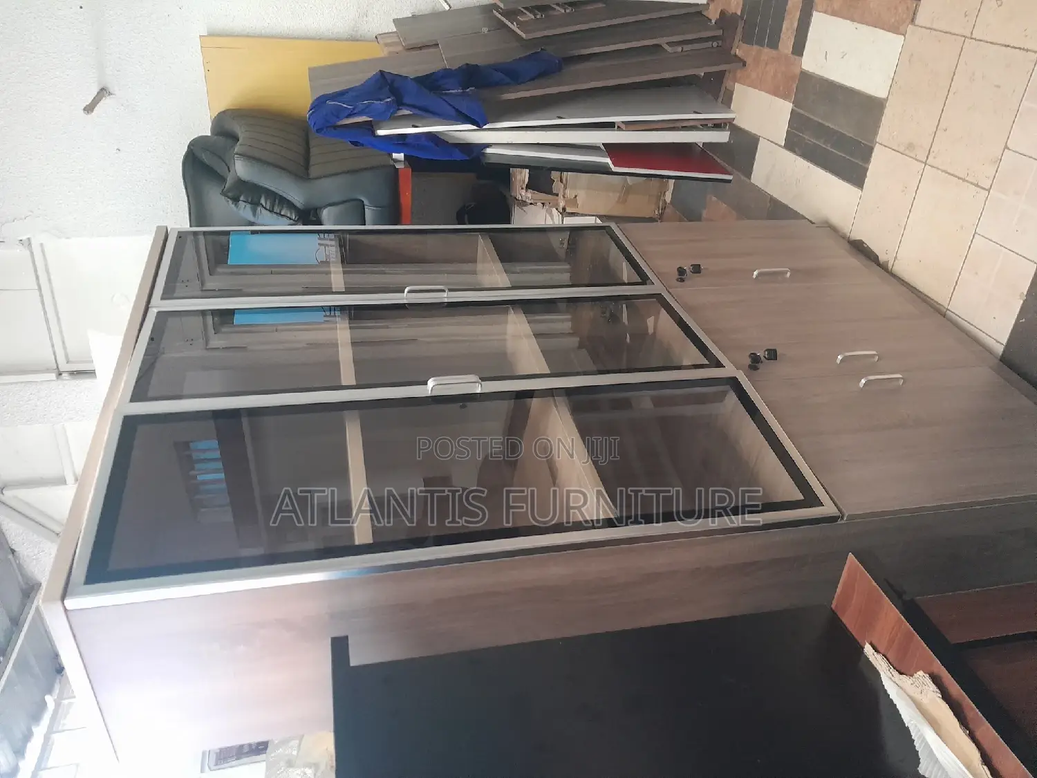 Glass and Wood Cabinets