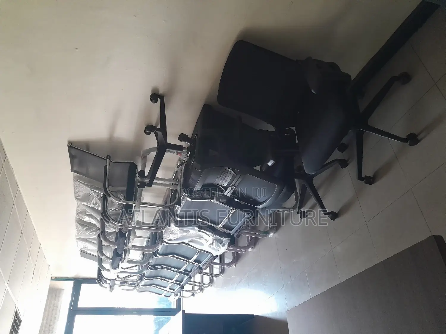 Executive Netted Office Waiting Chair