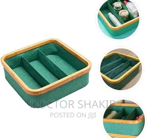 1pc Divided Organiser Tray With Clothes Storage Drawer