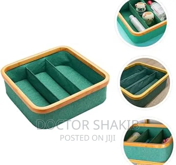 1pc Divided Organiser Tray With Clothes Storage Drawer