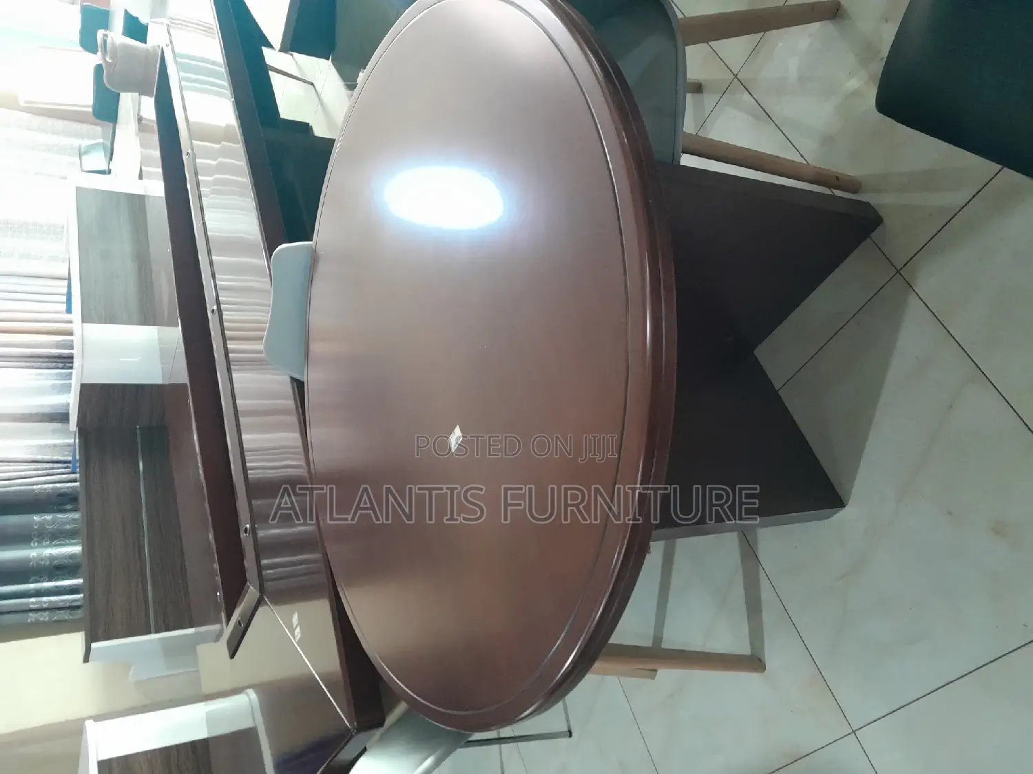 Round Executive Office Table (Mahogany)