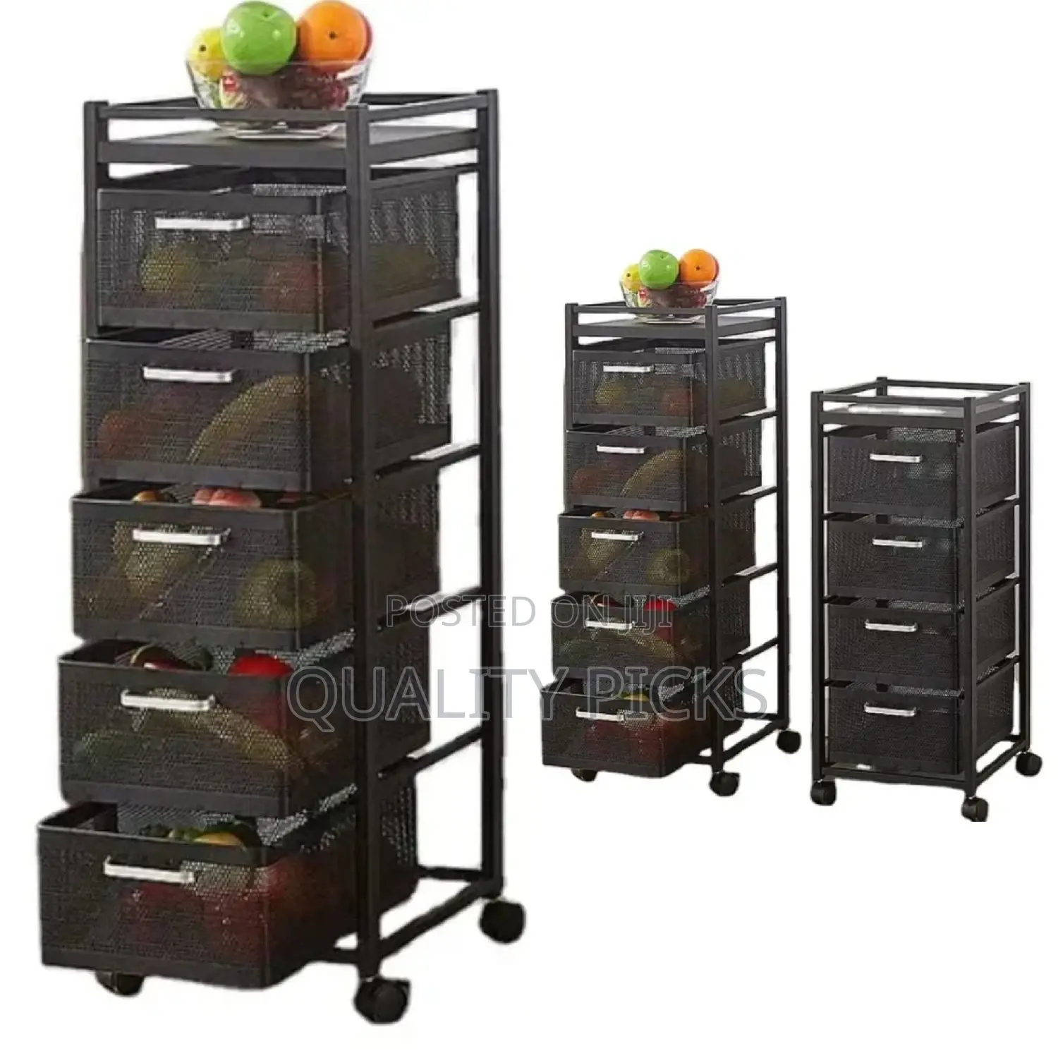 Rotating Vegetable Storage Rack Stroller
