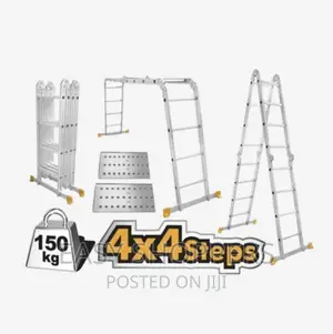 Ingco Adjustable Multi Purpose Aluminum Ladder Foldable