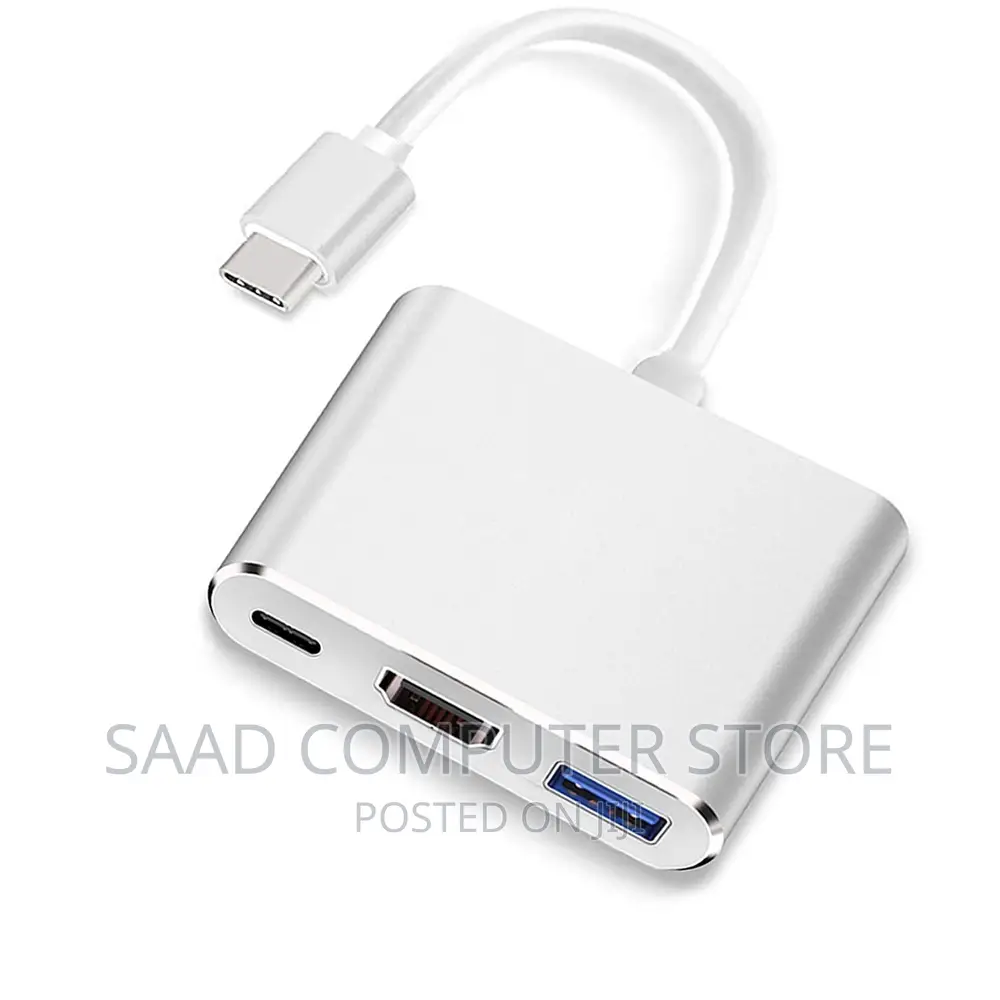 Usb C to Hdmi Multiport Adapter, 3 in 1 Usb C Hub