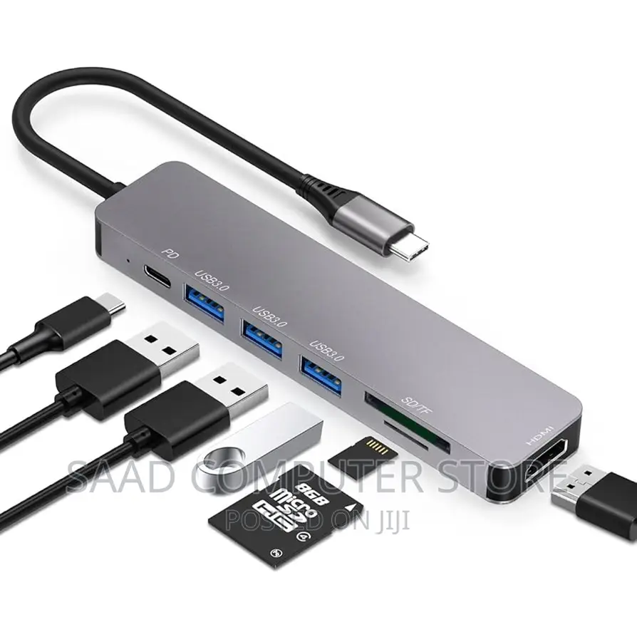 Usb C Hub Adapter Multiport 7 in 1