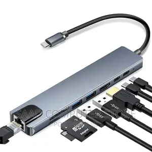 Usb Hub Type C 8 in 1 Multifunction Adapter