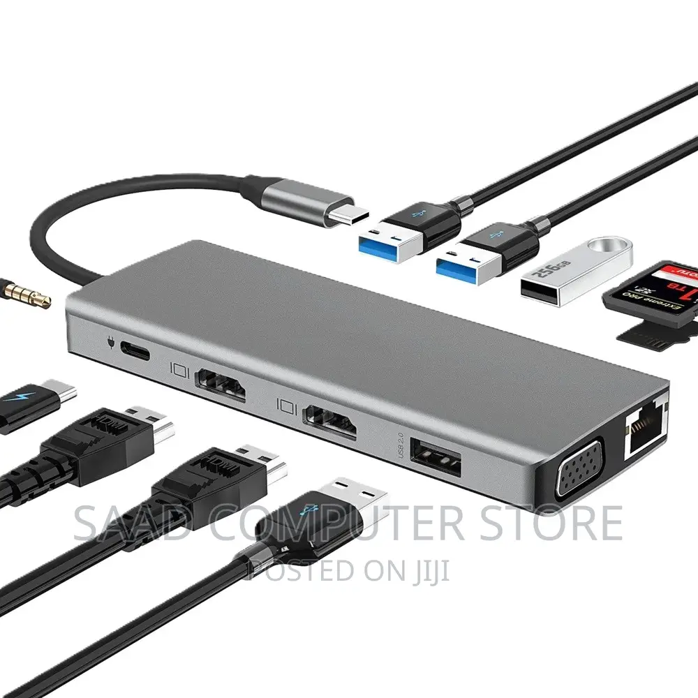 USB C Multifunction Dock Station 12 in 1