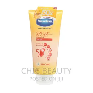 Vaseline Healthy Bright Sunscreen SPF 50+, 300ml, Glows Skin