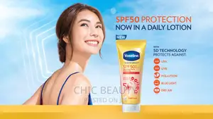 Vaseline Healthy Bright Sunscreen SPF 50+, 300ml, Glows Skin