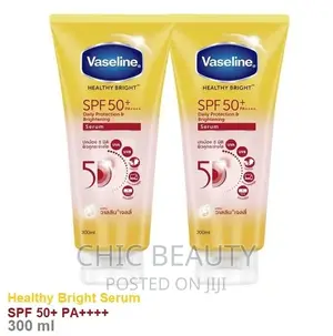 Vaseline Healthy Bright Sunscreen SPF 50+, 300ml, Glows Skin