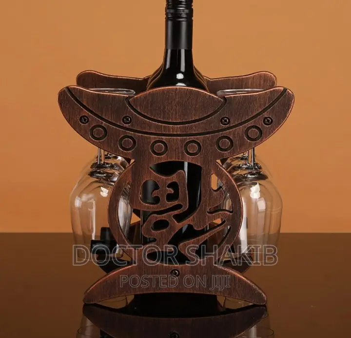 Decorative Wooden Wine Glass Rack