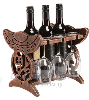 Decorative Wooden Wine Glass Rack