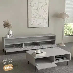 Center Tabletv Stand White/Center Table White/White Tv Stand