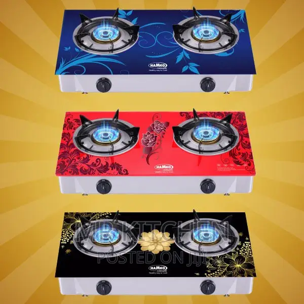 2 Burner Tempered Glass Gas Stove