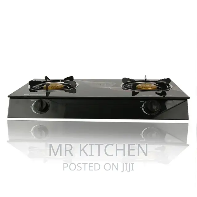 2 Burner Tempered Glass Gas Stove