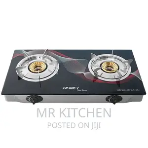 2 Burner Tempered Glass Gas Stove