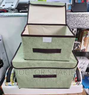2 Size Non-Woven Fabric Foldable Storage Box