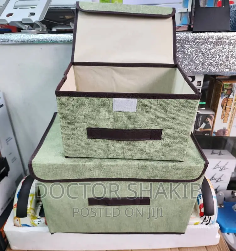 2 Size Non-Woven Fabric Foldable Storage Box
