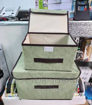 2 Size Non-Woven Fabric Foldable Storage Box