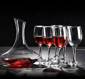 6pcs Wine Glass Decanter Set