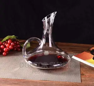 Handheld Lead Free Crystal Glass Decanter