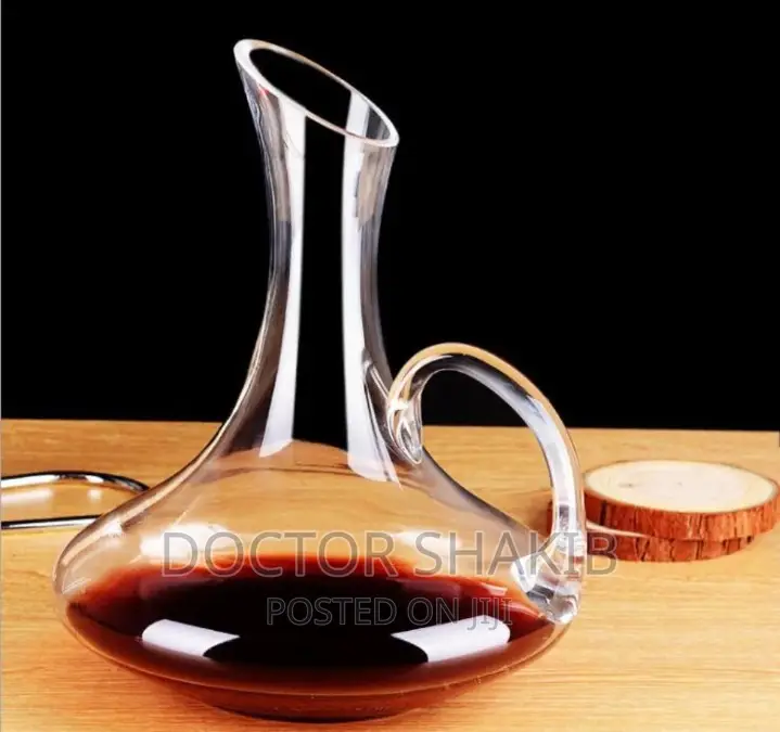 Handheld Lead Free Crystal Glass Decanter