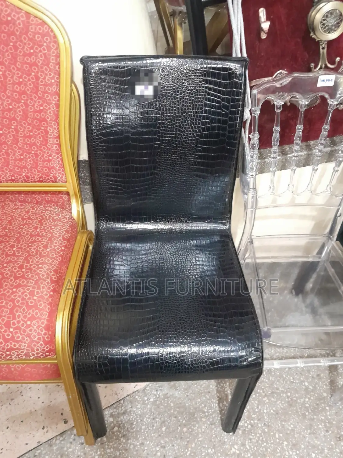 Black Single Waiting Chair
