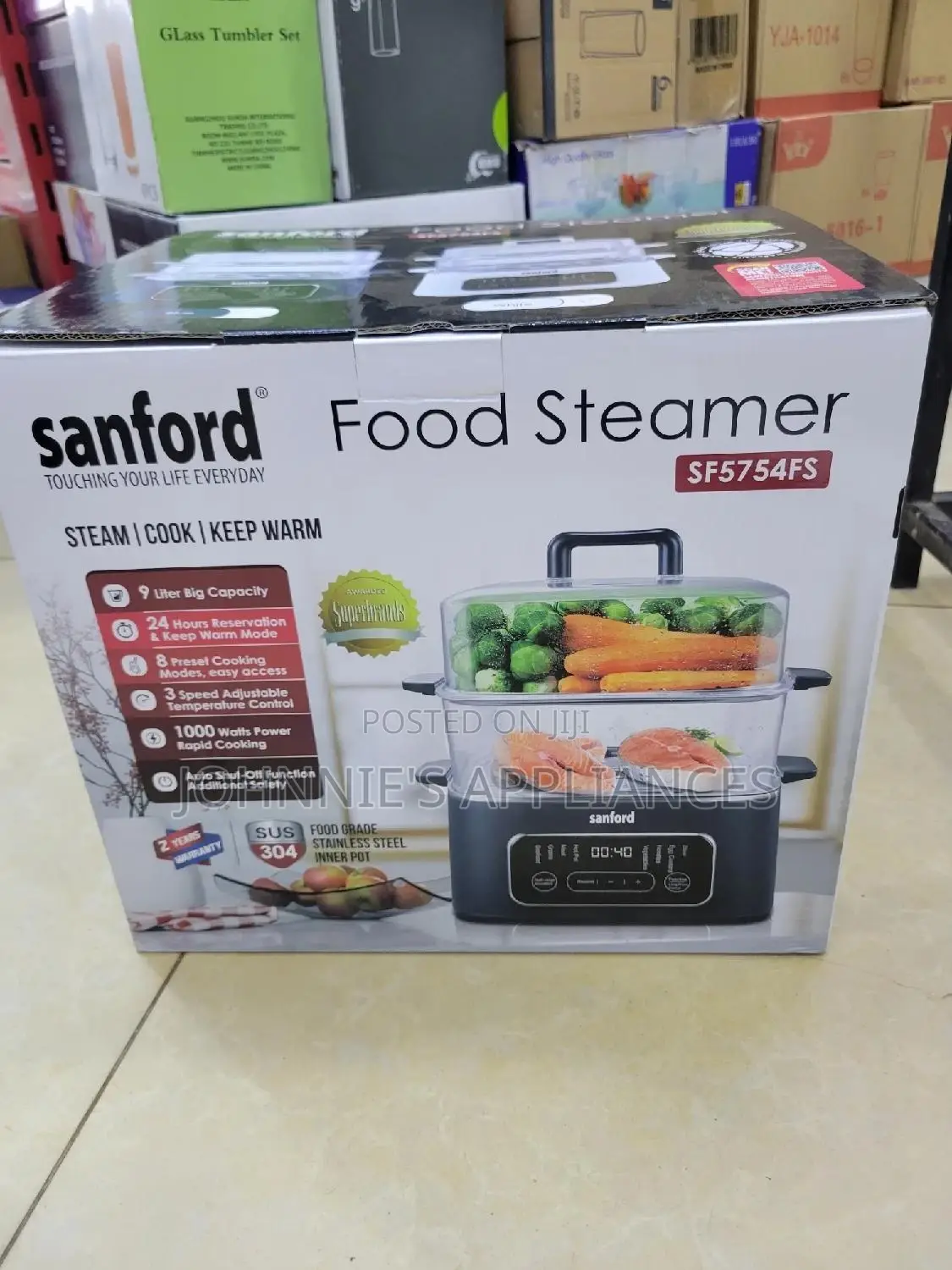 Sanford Food Steamer 2layers 9L Capacity