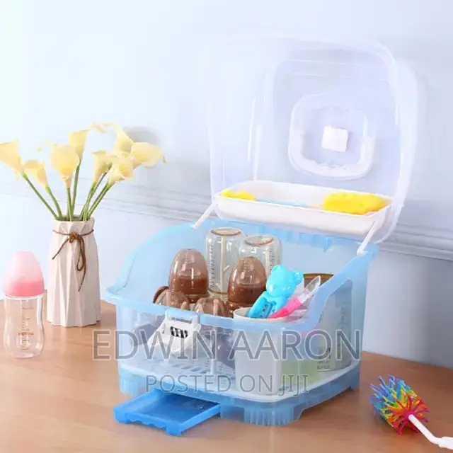 Baby Bottle Storage Drying Rack Box