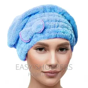 Hair Fast Drying Caps Turban Wrap Towels Shower Cap