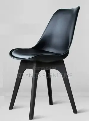 Cautioned Plastic Chair (Black)