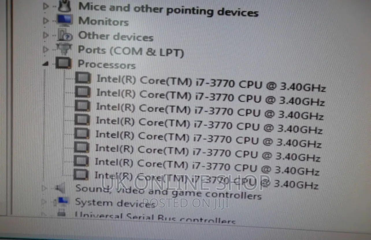 Desktop Computer Dell OptiPlex 790 4GB Intel Core I7 HDD 500GB