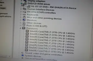 Desktop Computer Dell OptiPlex 7010 4GB Intel Core I7 HDD 500GB